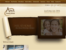 Tablet Screenshot of apex-familydental.com